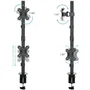 Tooq Soporte de Mesa Vertical para 2 Pantallas 13-32 pulgadas DB1233TNV-B